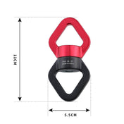 Anti-knot Rock Climbing Caster Fixed Connector Downhill Retarder(Red Black) Eurekaonline