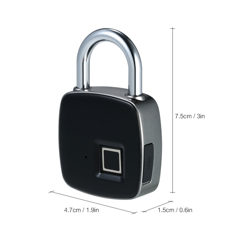 Anytek P3+ Against Theft Non-password Electrically Intelligent Fingerprint Padlock, Support APP Unlock Eurekaonline