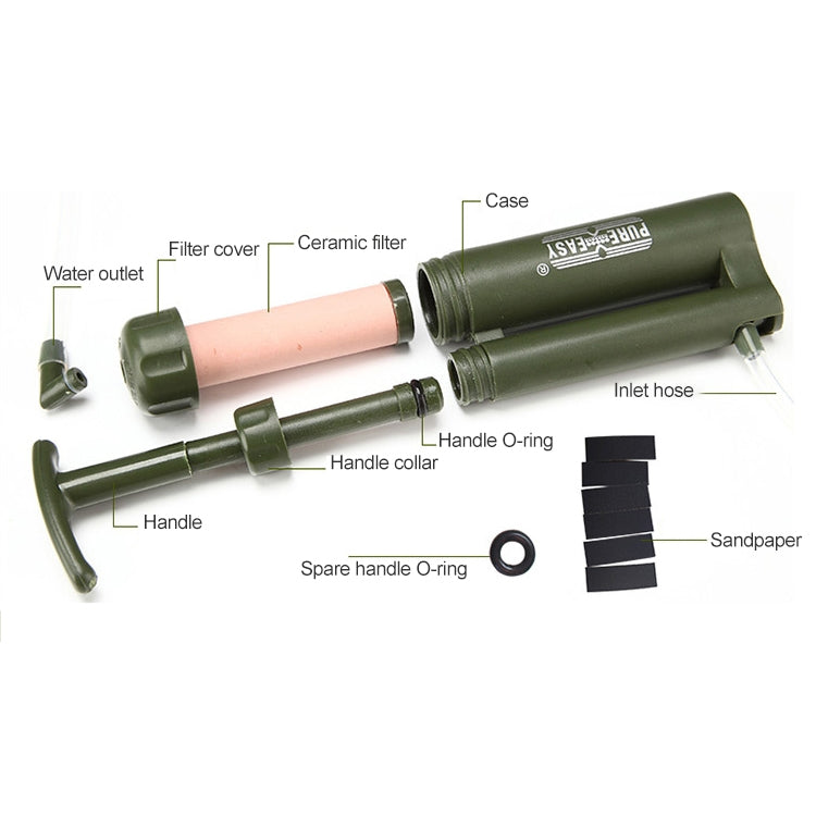 Aotu AT6630 Outdoor Camp Soldier Portable Filter Water Purifier Eurekaonline