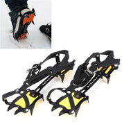 Aotu AT8701 One Pair 10 Teeth Anti-Slip Ice Gripper Snow Climbing Shoes Covers(Yellow) Eurekaonline