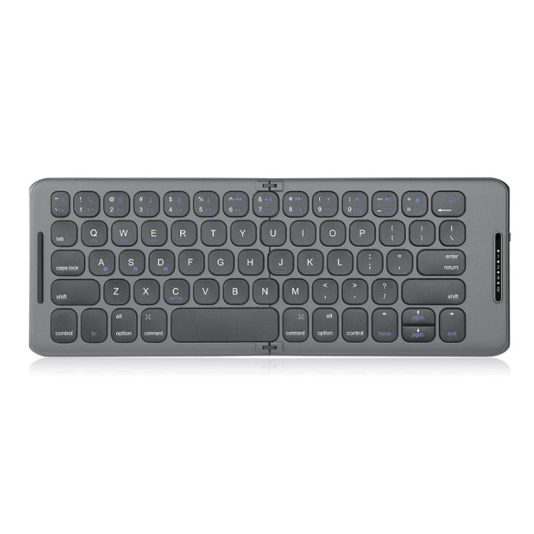 B088 65 Keys Portable Folding Bluetooth Keyboard(Pearley Gray) Eurekaonline