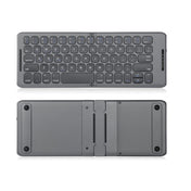 B088 65 Keys Portable Folding Bluetooth Keyboard(Pearley Gray) Eurekaonline