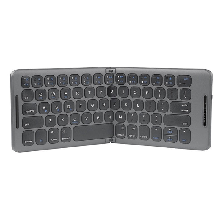 B088 65 Keys Portable Folding Bluetooth Keyboard(Pearley Gray) Eurekaonline
