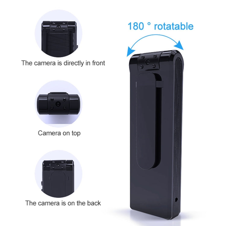 B19 Back Clip Design 1080P HD Camera Video Recorder, Support Motion Detection / Infrared Night Vision /180 Degrees Rotation Camera / TF Card / OTG Eurekaonline
