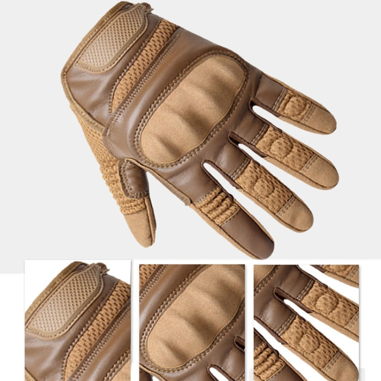 B28 Outdoor Rding Motorcycle Protective Anti-Slip Wear-Resistant Mountaineering Sports Gloves, Size: L(Wolf Brown) Eurekaonline