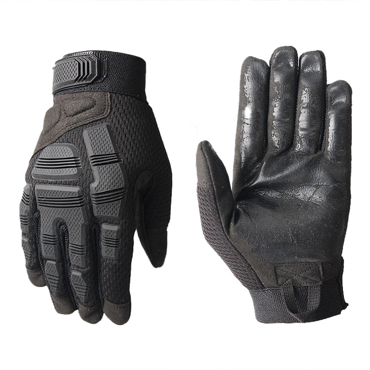 B33 Outdoor Mountaineering Riding Anti-Skid Protective Motorcycle Gloves, Size: L(Black) Eurekaonline