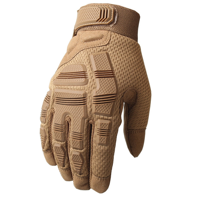 B33 Outdoor Mountaineering Riding Anti-Skid Protective Motorcycle Gloves, Size: L(Brown) Eurekaonline