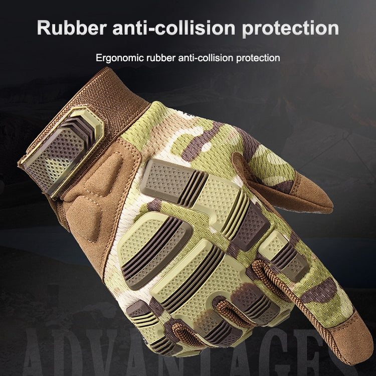 B33 Outdoor Mountaineering Riding Anti-Skid Protective Motorcycle Gloves, Size: M(Army Green) Eurekaonline