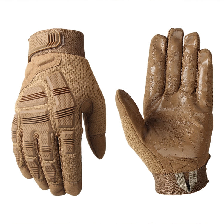 B33 Outdoor Mountaineering Riding Anti-Skid Protective Motorcycle Gloves, Size: XL(Brown) Eurekaonline