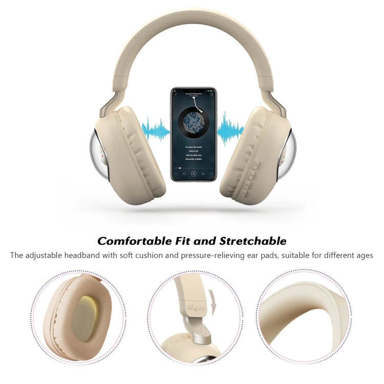 B4 RGB Cartoon Stereo Headset Wireless Bluetooth Headphones(Squirrel) Eurekaonline