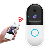 B50 720P Smart WiFi Video Visual Doorbell, Support Phone Remote Monitoring & Night Vision & SD Card (White) Eurekaonline