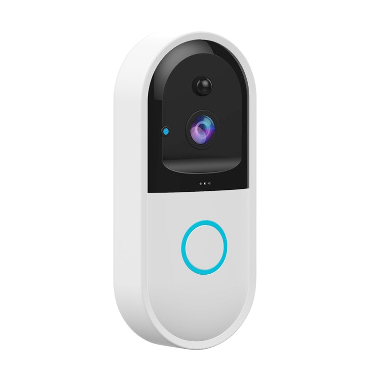 B50 720P Smart WiFi Video Visual Doorbell, Support Phone Remote Monitoring & Night Vision & SD Card (White) Eurekaonline