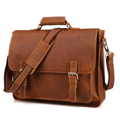 B515 Men 15.6 Inch Business Briefcase Multi-Function Laptop Bag(Brown) Eurekaonline