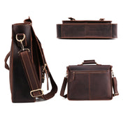 B515 Men 15.6 Inch Business Briefcase Multi-Function Laptop Bag(Dark Coffee) Eurekaonline