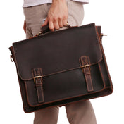 B515 Men 15.6 Inch Business Briefcase Multi-Function Laptop Bag(Dark Coffee) Eurekaonline