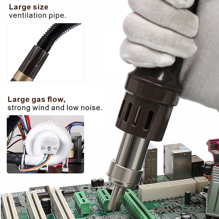 BAKU BA-9852 Digital ESD Hot Air Gun Soldering Station Welding Solder Iron(EU Plug) Eurekaonline