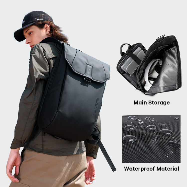 BANGE BG-2575  Anti theft Waterproof Laptop Backpack 15.6 Inch Daily Work Business Backpack(Black) Eurekaonline