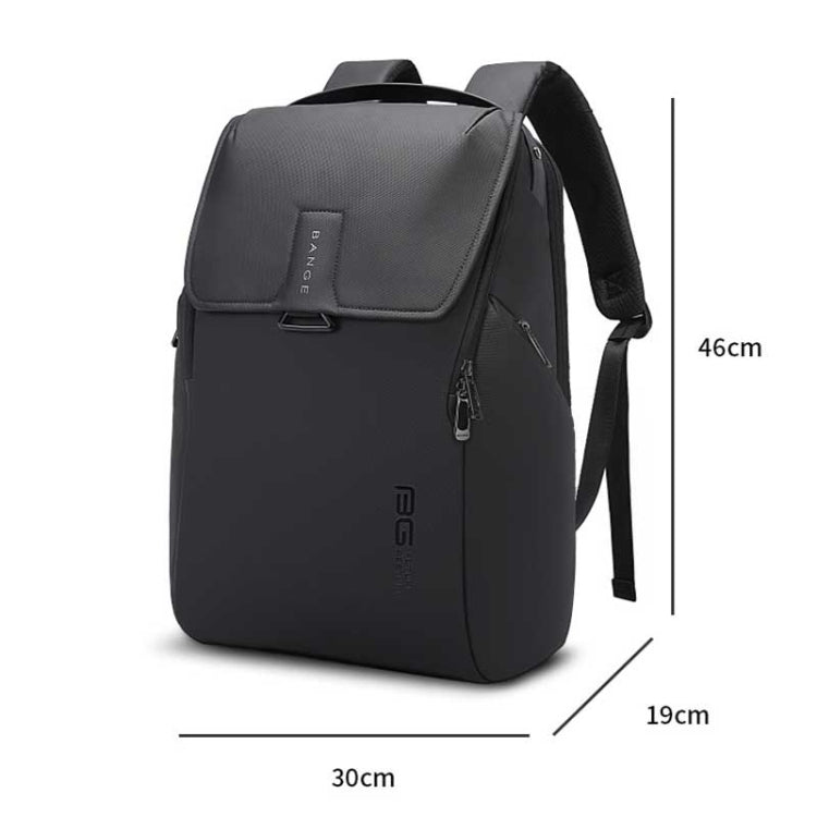BANGE BG-2581 Large-capacity Waterproof and Wear-resistant Business Laptop Backpack(Grey) Eurekaonline