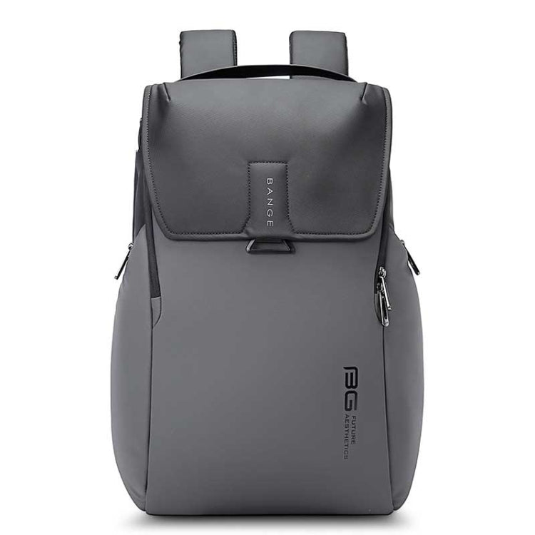 BANGE BG-2581 Large-capacity Waterproof and Wear-resistant Business Laptop Backpack(Grey) Eurekaonline