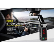 BC-06 Bluetooth Car Kit FM Transmitter Car MP3 Player with LED Display 2 USB Charger & Handsfree Function(Black) Eurekaonline