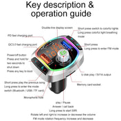 BC63 Colorful Car Card MP3 Player Multifunctional Bluetooth Receiver U Disk Charger Car Cigarette Lighter Eurekaonline