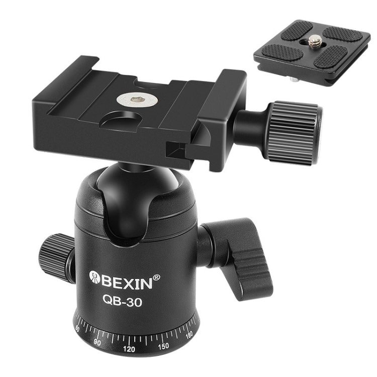 BEIXIN QB-30  360 Degree Rotation Panorama Metal Ball Head with Quick Release Plate Eurekaonline