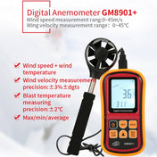 BENETECH GM8901+ High Accuracy Anemometer Wind Speed Gauge Temperature Measure Digital LCD Display Meter Measuring Tool Eurekaonline
