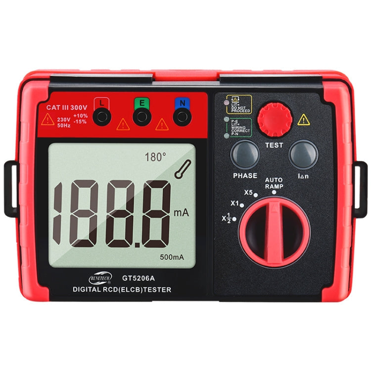 BENETECH GT5206A Professional LCD Digital Leakage Protector Switch Tester Eurekaonline