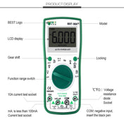 BEST BST-58X Multi-function Digital Multimeter Automatic Range Four Position Semi Backlight Display Intelligent Anti Burning Eurekaonline