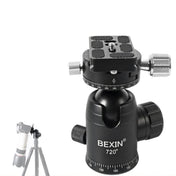 BEXIN 720 Degree Rotation Panoramic Aluminum Alloy Tripod Ball Head with Quick Release Plate Eurekaonline