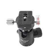 BEXIN 720 Degree Rotation Panoramic Aluminum Alloy Tripod Ball Head with Quick Release Plate Eurekaonline
