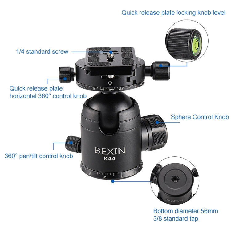 BEXIN RC294 Portable Collapsible Carbon Fiber Camera Tripod Eurekaonline