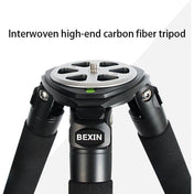 BEXIN ST424C Rugged Camcorder Photographic Carbon Fiber Big Tripod, Max Tube: 40mm Eurekaonline