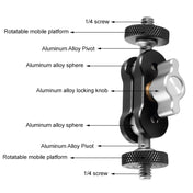 BEXIN TM-2 Multi-function Magic Arm Ball Mount Clamp Clip Eurekaonline