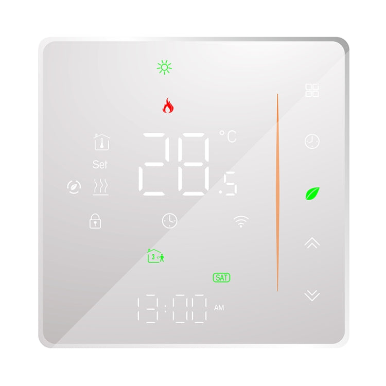 BHT-006GALW 95-240V AC 5A Smart Home Heating Thermostat for EU Box, Control Water Heating with Only Internal Sensor & WiFi Connection (White) Eurekaonline