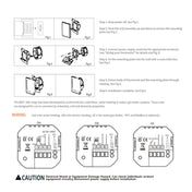 BHT-006GALW 95-240V AC 5A Smart Home Heating Thermostat for EU Box, Control Water Heating with Only Internal Sensor & WiFi Connection (White) Eurekaonline