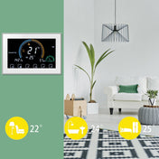 BHT-8000-GALW Control Water Heating Energy-saving and Environmentally-friendly Smart Home Negative Display LCD Screen Round Room Thermostat with WiFi(White) Eurekaonline
