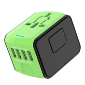 BMAX 199-04U Travel Multifunctional USB Converter 4 USB Universal Socket(Green Black) Eurekaonline