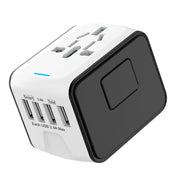 BMAX 199-04U Travel Multifunctional USB Converter 4 USB Universal Socket(White Black) Eurekaonline