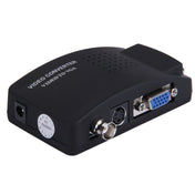 BNC / S-Video to VGA Video Converter(Black) Eurekaonline