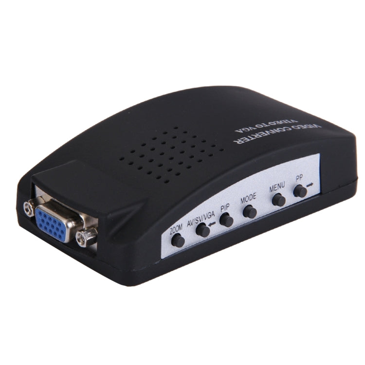 BNC / S-Video to VGA Video Converter(Black) Eurekaonline