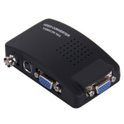 BNC / S-Video to VGA Video Converter(Black) Eurekaonline