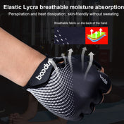 BOODUN 1096 Non-slip Wear-resistant Breathable Fitness Sports Silicone Gloves, Size:L(Green) Eurekaonline