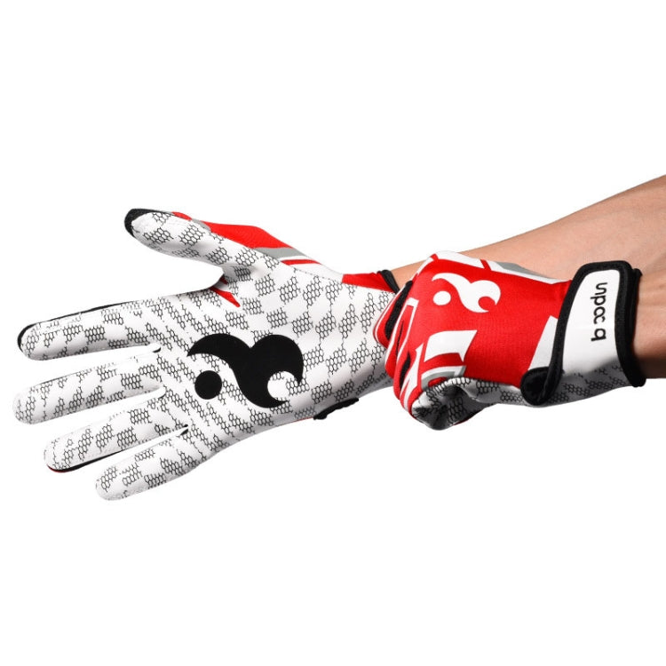 BOODUN C281071G Baseball Rugby Gloves Fitness Sports Anti-Slip Outdoor Hiking Gloves(Red L) Eurekaonline