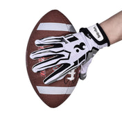 BOODUN C281071G Baseball Rugby Gloves Fitness Sports Anti-Slip Outdoor Hiking Gloves(White L) Eurekaonline