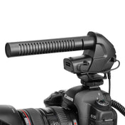 BOYA BY-BM3030 Shotgun Super-cardioid Condenser Broadcast Microphone with Windshield for Canon / Nikon / Sony DSLR Cameras (Black) Eurekaonline