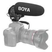 BOYA BY-BM3031 Shotgun Super-cardioid Condenser Broadcast Microphone with Windshield for Canon / Nikon / Sony DSLR Cameras(Black) Eurekaonline