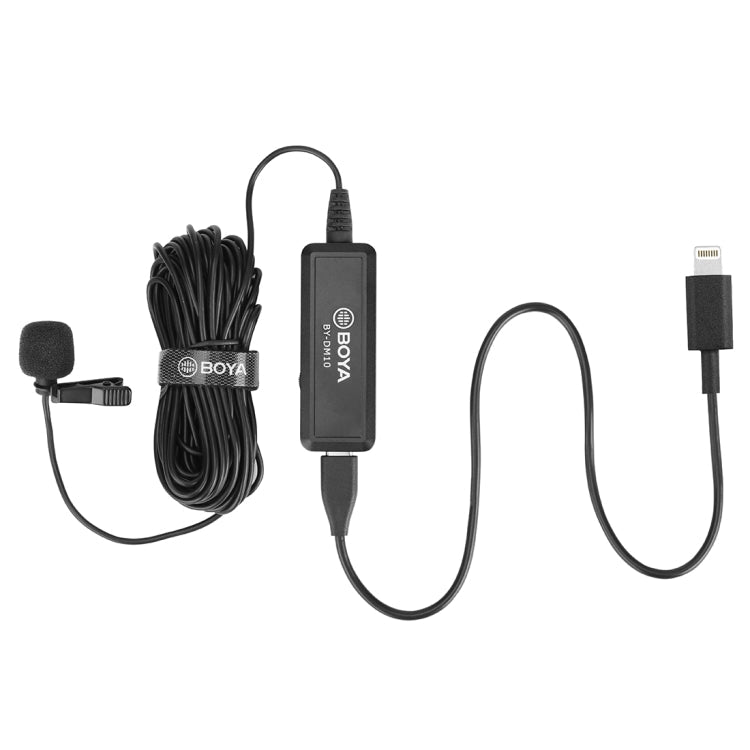  8 Pin Plug Broadcast Lavalier Microphone with Windscreen, Cable Length: 6m(Black) Eurekaonline