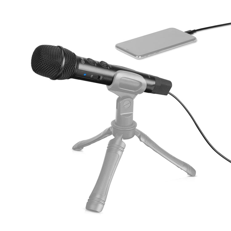 BOYA BY-HM2 Professional Handheld Condenser Microphone 3.5mm Headphone Port with 8 Pin / Type-C / USB Interface 1.2m Extension Cable & Holder Eurekaonline