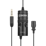 BOYA BY-M1 PRO Universal 3.5mm Plug Omni-directional Lavalier Microphone, Cable Length: 6m (Black) Eurekaonline